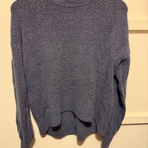 Old Navy Heathered Blue Crewneck Sweater